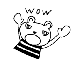 Cool Border Bear sticker #7145372