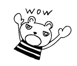 Cool Border Bear sticker #7145372