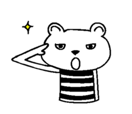 Cool Border Bear sticker #7145376