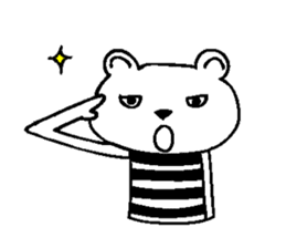 Cool Border Bear sticker #7145376