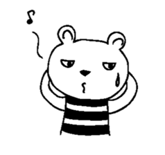 Cool Border Bear sticker #7145378