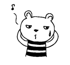 Cool Border Bear sticker #7145378