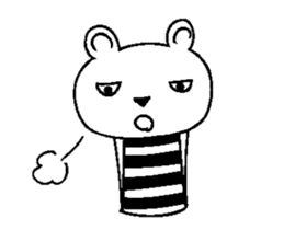 Cool Border Bear sticker #7145384