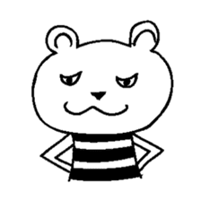 Cool Border Bear sticker #7145385