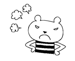 Cool Border Bear sticker #7145386