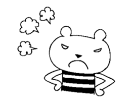 Cool Border Bear sticker #7145386