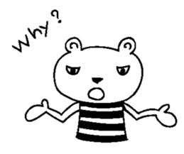 Cool Border Bear sticker #7145388