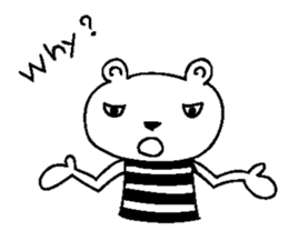 Cool Border Bear sticker #7145388