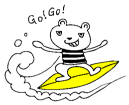 Cool Border Bear sticker #7145397