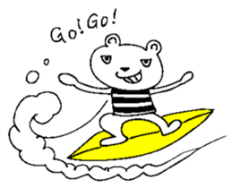 Cool Border Bear sticker #7145397