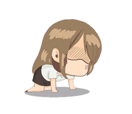 Cute Girl University sticker #7145640