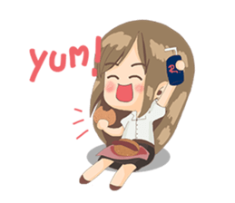 Cute Girl University sticker #7145644