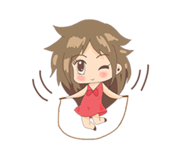 Cute Girl University sticker #7145646