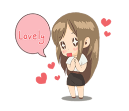 Cute Girl University sticker #7145647