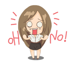 Cute Girl University sticker #7145649