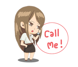 Cute Girl University sticker #7145650