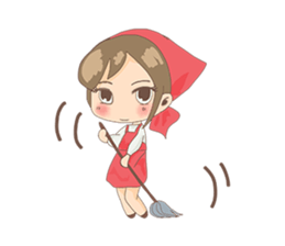 Cute Girl University sticker #7145651