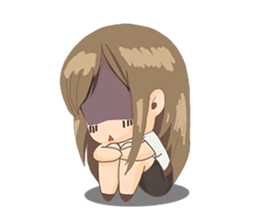 Cute Girl University sticker #7145652