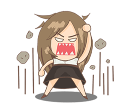 Cute Girl University sticker #7145653