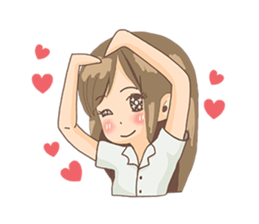 Cute Girl University sticker #7145654