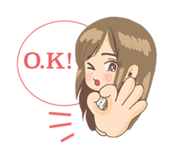 Cute Girl University sticker #7145656