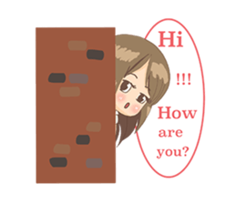 Cute Girl University sticker #7145657