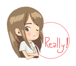 Cute Girl University sticker #7145658