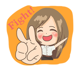 Cute Girl University sticker #7145661