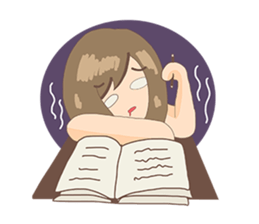 Cute Girl University sticker #7145662