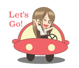 Cute Girl University sticker #7145665