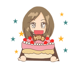 Cute Girl University sticker #7145667