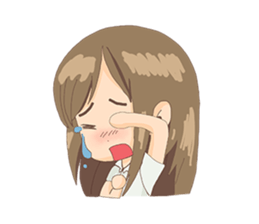 Cute Girl University sticker #7145668