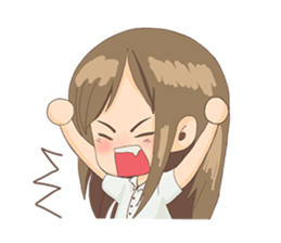 Cute Girl University sticker #7145669