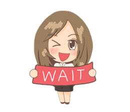 Cute Girl University sticker #7145670