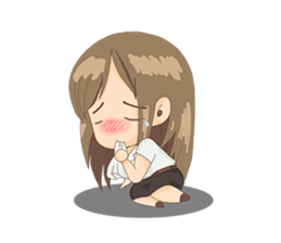 Cute Girl University sticker #7145673