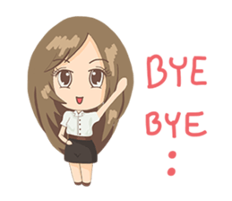 Cute Girl University sticker #7145678