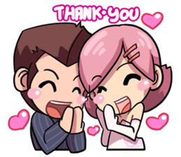 OhLiang & NomYen 's Wedding sticker #7146267