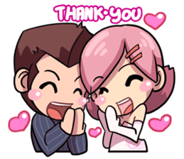 OhLiang & NomYen 's Wedding sticker #7146267