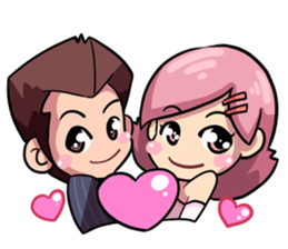 OhLiang & NomYen 's Wedding sticker #7146271