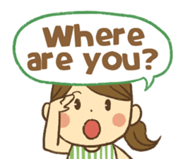 Message sticker for girls sticker #7146517