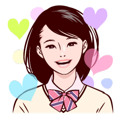 Japanese uniform high school girl