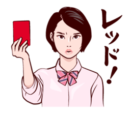 Japanese uniform high school girl sticker #7147535