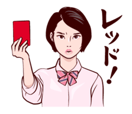 Japanese uniform high school girl sticker #7147535