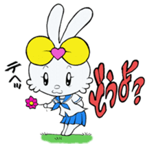 jk rabbit  pyon-chan sticker #7148281