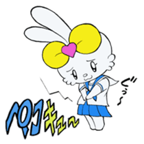 jk rabbit  pyon-chan sticker #7148313