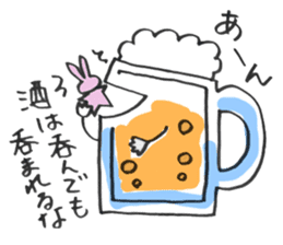 hebereke usagi sticker #7148706