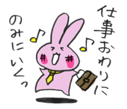 hebereke usagi sticker #7148718