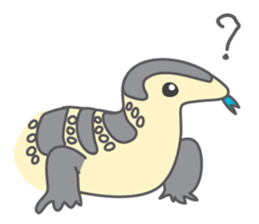 Varanus salvator of Thailand sticker #7148723