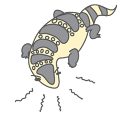 Varanus salvator of Thailand sticker #7148727