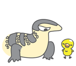 Varanus salvator of Thailand sticker #7148746